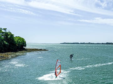 View over the menai strait, a haven for watersports enthusiasts