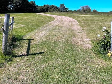 Track to the camping field