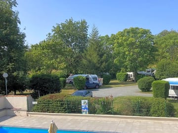 Swimming pool with views of the site