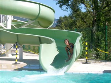 Waterslide at the swimming pool