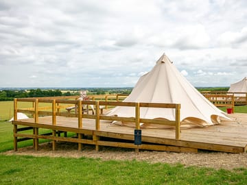 5m bell tents on platforms