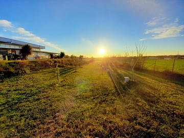 Campsite at sunset