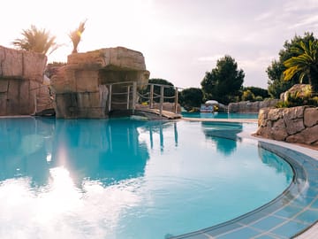 Sunrise over the swimming pool