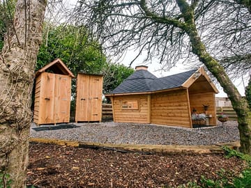 Separate toilet/shower facilities with each unit