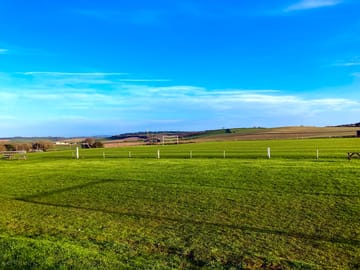 View across the pitches