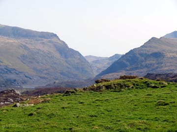 View from the camping field