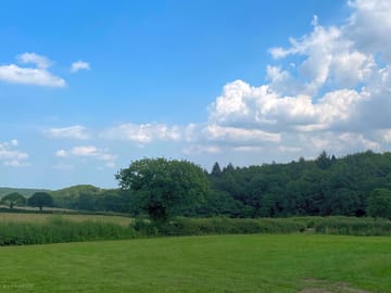 Flat and level mown area