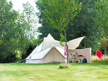Space for bell tent camping