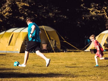 Grass tent pitches