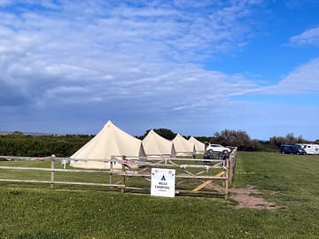View of the tents