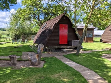 Pod among the greenery at churchbridge glamping