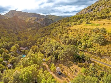 Aerial view of the site and surroundings