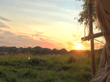 Sunset over the fields