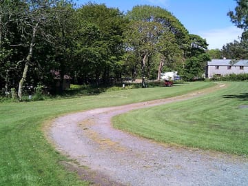 Grass touring pitches on the front fields