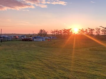 Stunning sunsets on the site