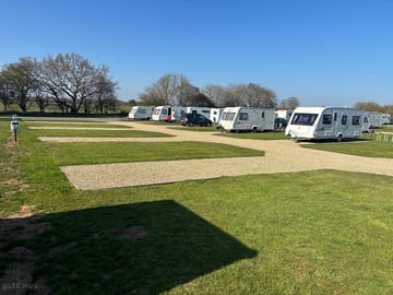 Electric gravel and hardstanding touring pitch