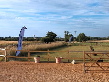 View of the camping field