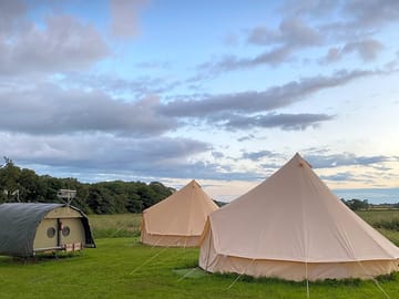 The two 6m bell tents