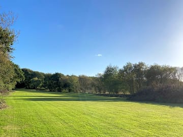 Spacious field for activities and games