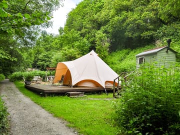 A view of the bell tent