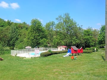 Swimming pool and play area