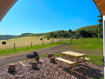 View from the pod's outdoor area