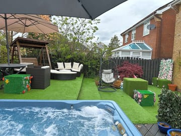 Hot tub and garden