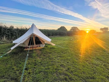 Visitor image of the bell tent