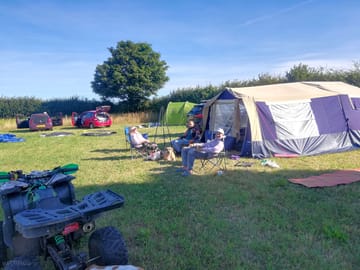 Campers enjoying the valley views