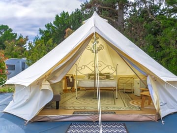 Bell tent exterior