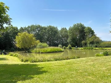 One of the fishing ponds