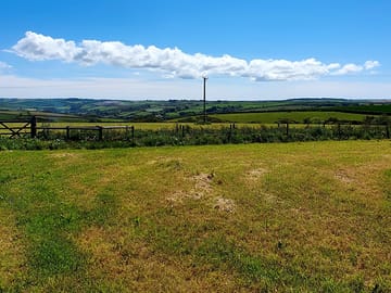 View from the campsite field