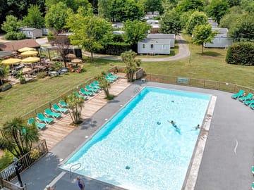 Aerial view of the pool