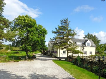 The driveway up to the site