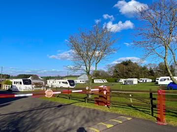 Barrier onto the site, barrier fobs given on arrrival
