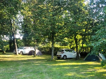 Shaded wooded areas