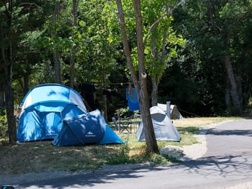 Pitches shaded by trees