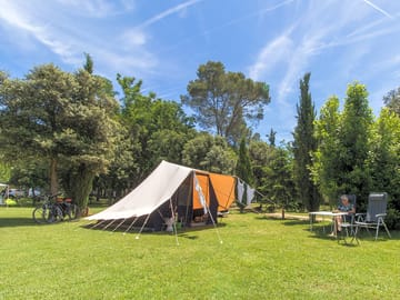 Spacious grass pitches