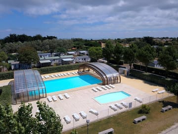 View of the pool area