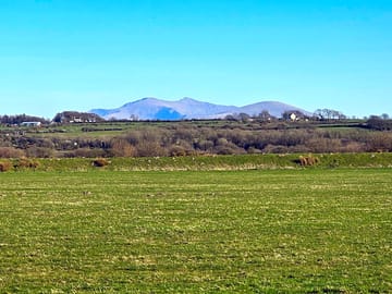 View of snowdonia from the site