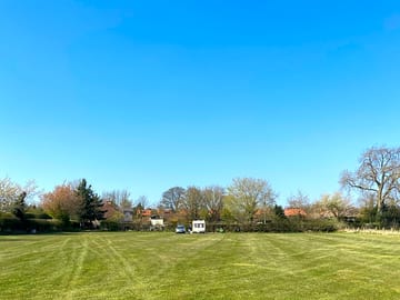 Well-maintained grassy pitches