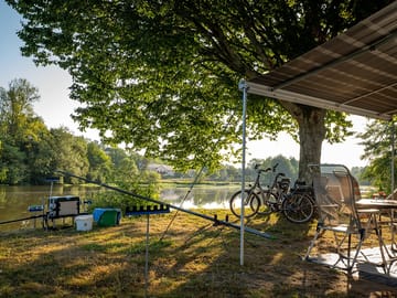 Grass pitch by the loire river