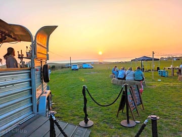 Sunset view from bar bongo