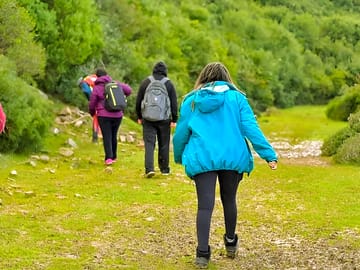 Hiking from the campsite