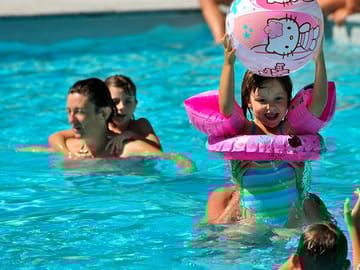 Heated outdoor pool