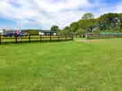 Spacious pitches with electrical hookup points