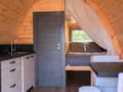 Kitchenette and bedroom