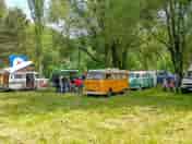 Campervans on the pitch