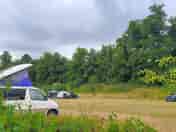 Camping in the lower meadow