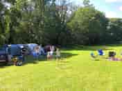 Spacious family pitches in the overflow meadow